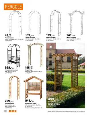 OBI - gazetka promocyjna Katalog Ogród od środy 18.03 do niedzieli 31.05 - strona 240