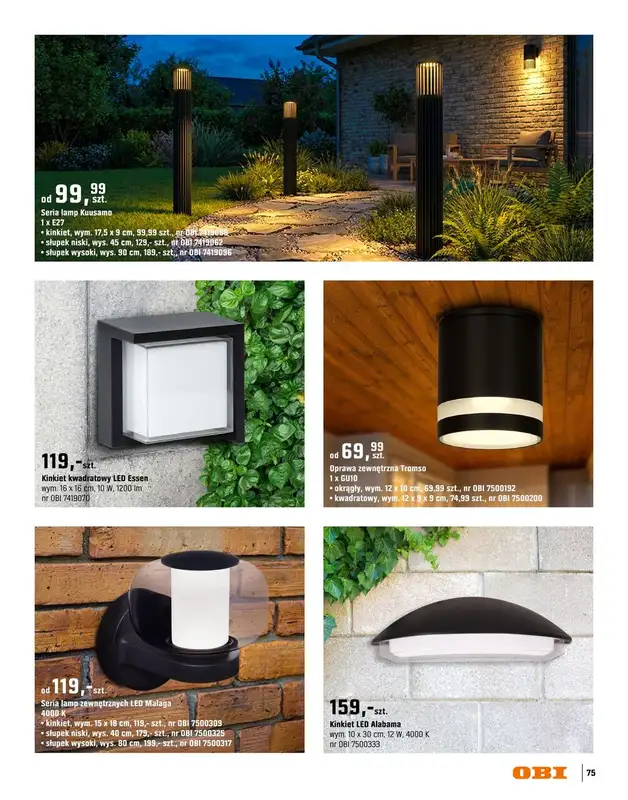 OBI - gazetka promocyjna Katalog Ogród od środy 18.03 do niedzieli 31.05 - strona 75