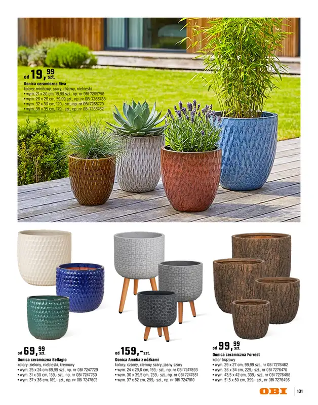 OBI - gazetka promocyjna Katalog Ogród od środy 18.03 do niedzieli 31.05 - strona 131