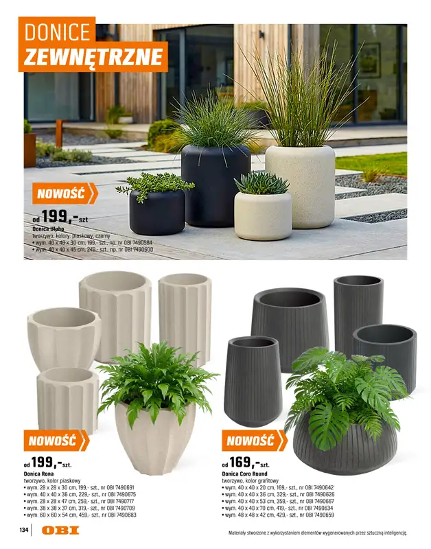 OBI - gazetka promocyjna Katalog Ogród od środy 18.03 do niedzieli 31.05 - strona 134