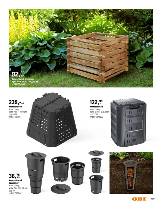 OBI - gazetka promocyjna Katalog Ogród od środy 18.03 do niedzieli 31.05 - strona 147