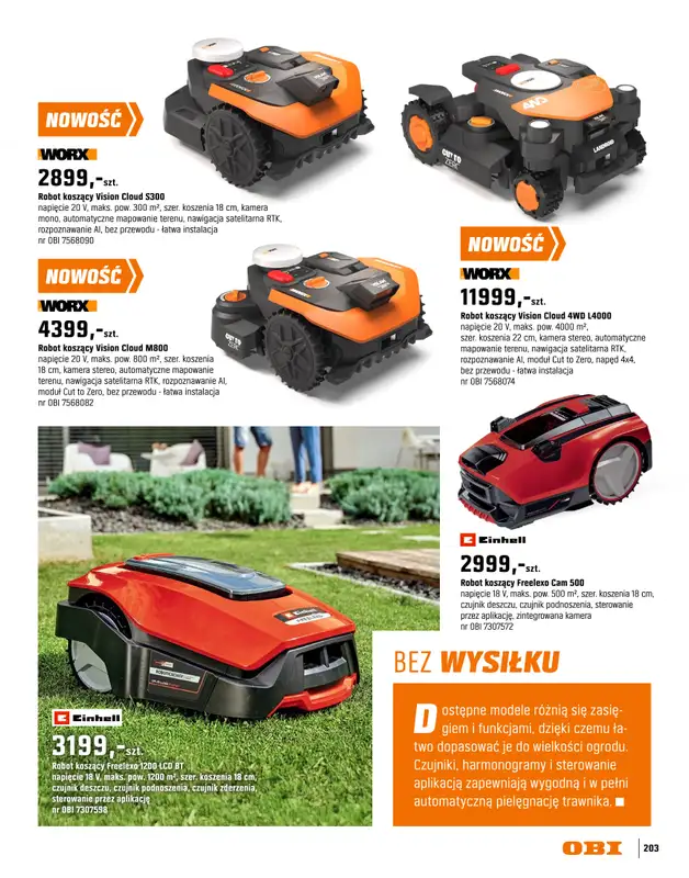OBI - gazetka promocyjna Katalog Ogród od środy 18.03 do niedzieli 31.05 - strona 203