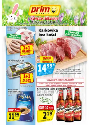 Prim Market - gazetka promocyjna Gazetka od czwartku 19.03 do środy 25.03
