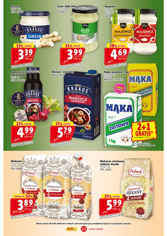 Prim Market - gazetka promocyjna Gazetka od czwartku 19.03 do środy 25.03 - strona 12