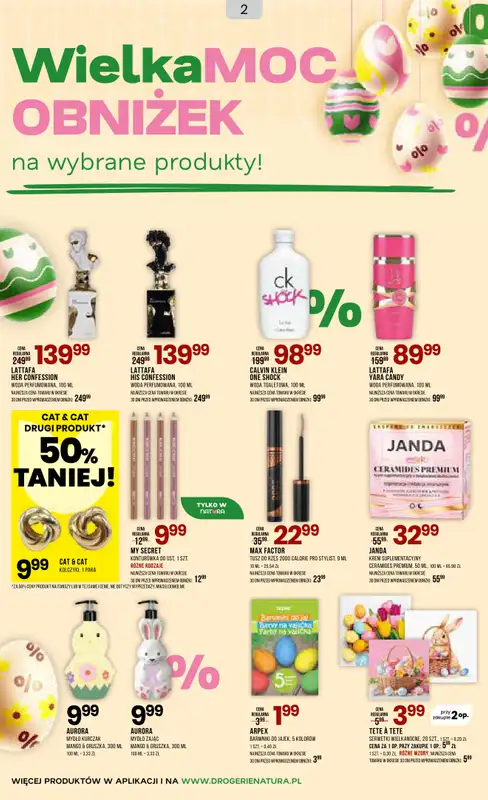 Drogerie Natura - gazetka promocyjna Gazetka od środy 18.03 do poniedziałku 30.03 - strona 2