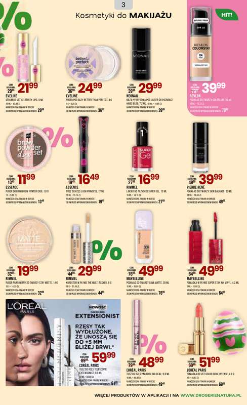 Drogerie Natura - gazetka promocyjna Gazetka od środy 18.03 do poniedziałku 30.03 - strona 3