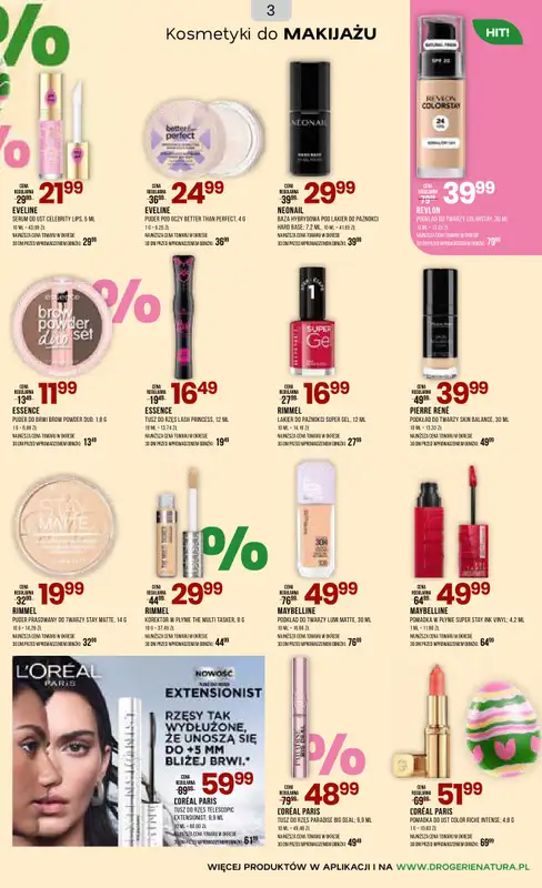 Drogerie Natura - gazetka promocyjna Gazetka od środy 18.03 do poniedziałku 30.03 - strona 3