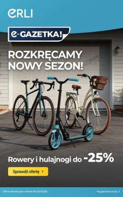 ERLI - gazetka promocyjna Rowery, hulajnogi i bieżnie taniej do -25%! od piątku 20.03 do niedzieli 22.03