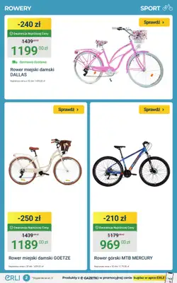 ERLI - gazetka promocyjna Rowery, hulajnogi i bieżnie taniej do -25%! od piątku 20.03 do niedzieli 22.03 - strona 2