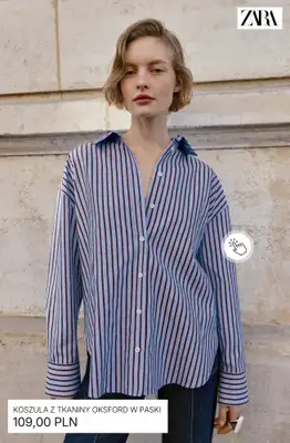 Zara - gazetka promocyjna Stylowe koszule damskie od środy 18.03  - strona 7