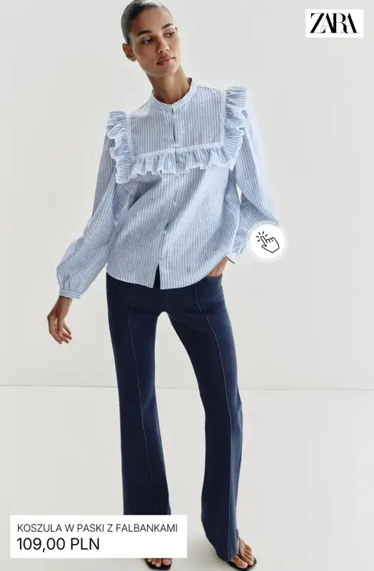 Zara - gazetka promocyjna Stylowe koszule damskie od środy 18.03  - strona 5