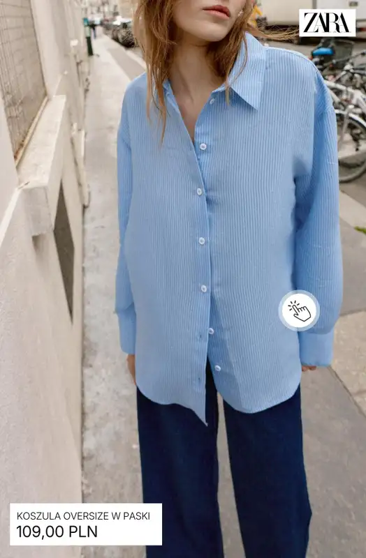 Zara - gazetka promocyjna Stylowe koszule damskie od środy 18.03  - strona 10