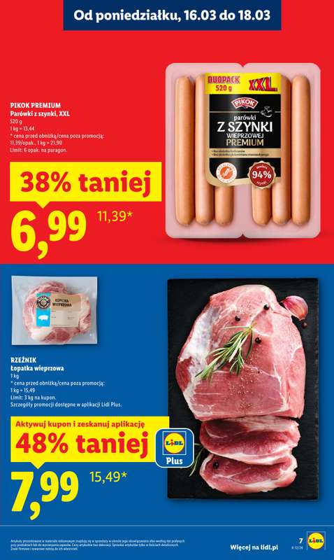 Lidl - gazetka promocyjna Oferta od poniedziałku od poniedziałku 16.03 do środy 18.03 - strona 7