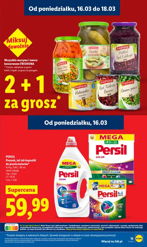 Lidl - gazetka promocyjna Oferta od poniedziałku od poniedziałku 16.03 do środy 18.03 - strona 15
