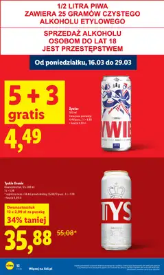 Lidl - gazetka promocyjna Oferta od poniedziałku od poniedziałku 16.03 do środy 18.03 - strona 12