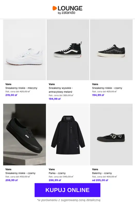 Lounge by Zalando - gazetka promocyjna Do -76% VANS od środy 18.03 do soboty 21.03 - strona 4