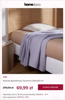 home&you - gazetka promocyjna SALE: tekstylia sypialniane od środy 18.03 do środy 25.03 - strona 3