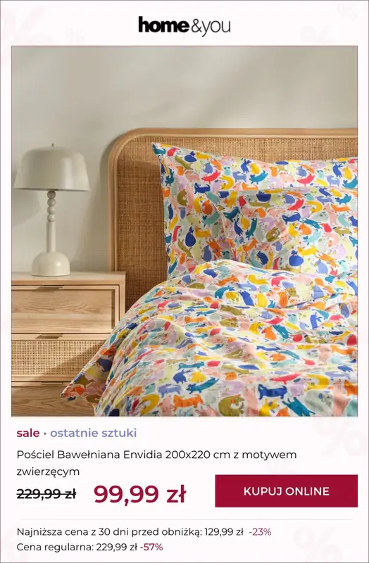 home&you - gazetka promocyjna SALE: tekstylia sypialniane od środy 18.03 do środy 25.03 - strona 7