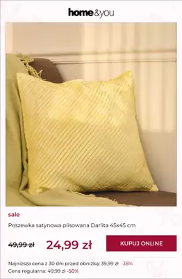 home&you - gazetka promocyjna SALE: tekstylia sypialniane od środy 18.03 do środy 25.03 - strona 8