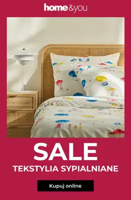 home&you - gazetka promocyjna SALE: tekstylia sypialniane od środy 18.03 do środy 25.03