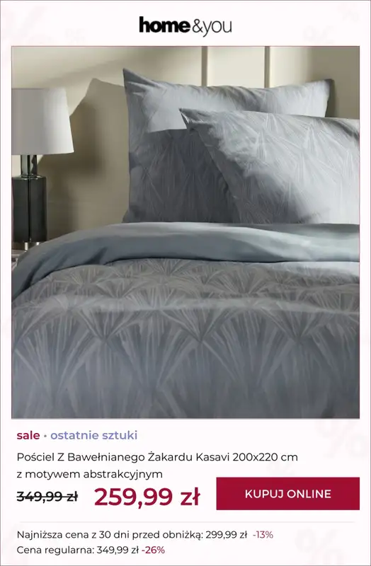 home&you - gazetka promocyjna SALE: tekstylia sypialniane od środy 18.03 do środy 25.03 - strona 10
