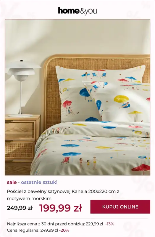 home&you - gazetka promocyjna SALE: tekstylia sypialniane od środy 18.03 do środy 25.03 - strona 6