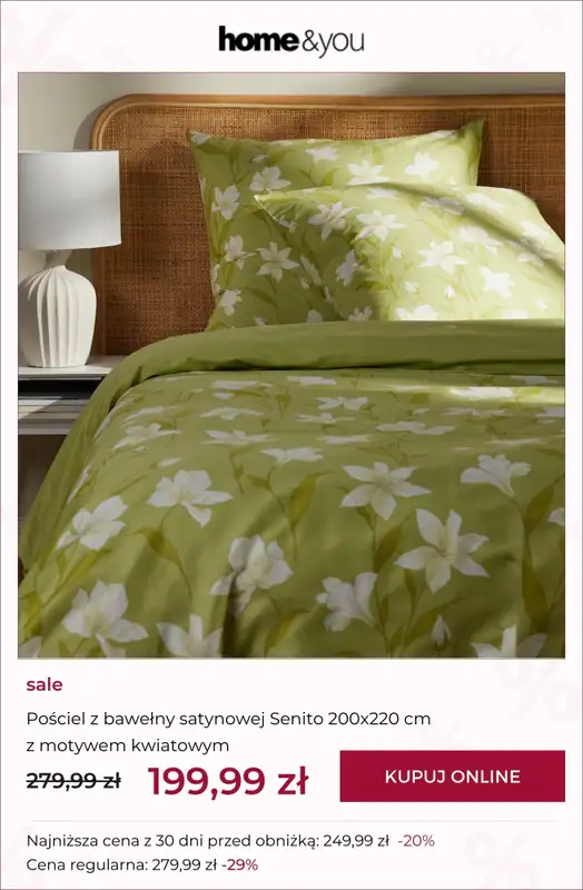 home&you - gazetka promocyjna SALE: tekstylia sypialniane od środy 18.03 do środy 25.03 - strona 2
