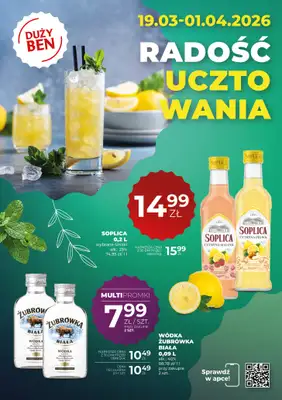 Duży Ben - gazetka promocyjna Gazetka alkoholowa od czwartku 19.03 do środy 01.04