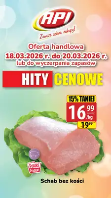 API Market - gazetka promocyjna Plakat promocyjny od środy 18.03 do piątku 20.03