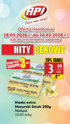 Masło extra Mazurski Smak 200g