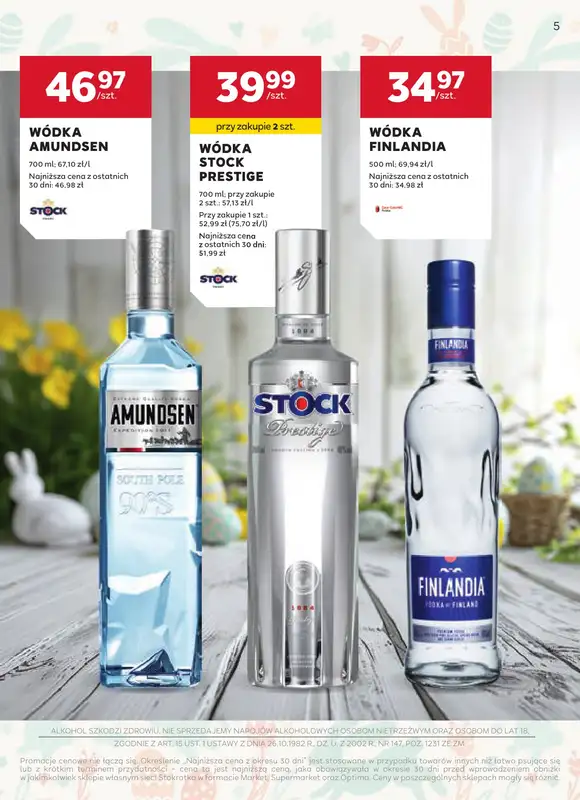 Stokrotka - gazetka promocyjna W dobrym smaku od czwartku 19.03 do środy 15.04 - strona 5