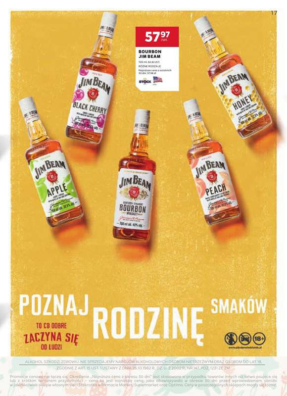 Stokrotka - gazetka promocyjna W dobrym smaku od czwartku 19.03 do środy 15.04 - strona 17