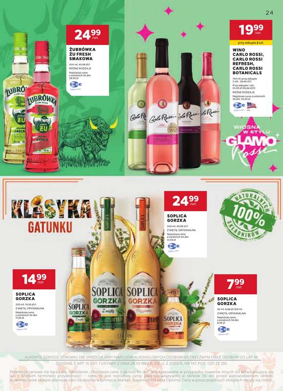 Stokrotka - gazetka promocyjna W dobrym smaku od czwartku 19.03 do środy 15.04 - strona 24