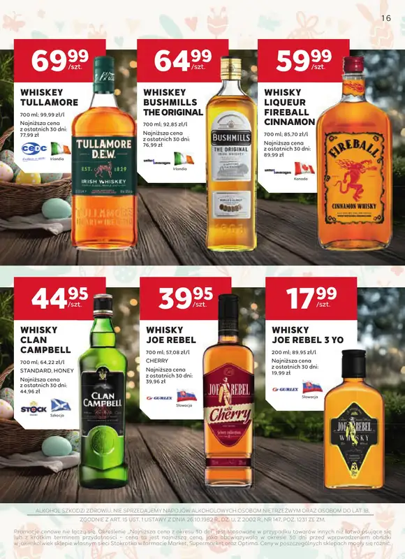 Stokrotka - gazetka promocyjna W dobrym smaku od czwartku 19.03 do środy 15.04 - strona 16