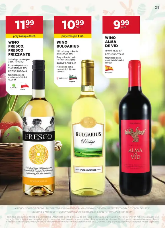 Stokrotka - gazetka promocyjna W dobrym smaku od czwartku 19.03 do środy 15.04 - strona 29