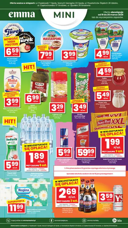 emma MARKET - gazetka promocyjna Oferta Emma Mini od czwartku 19.03 do środy 25.03 - strona 2