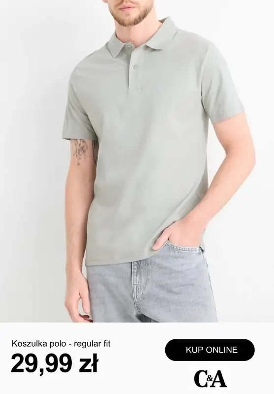 C&A - gazetka promocyjna Koszulki polo od 29,99 zł od środy 18.03  - strona 10