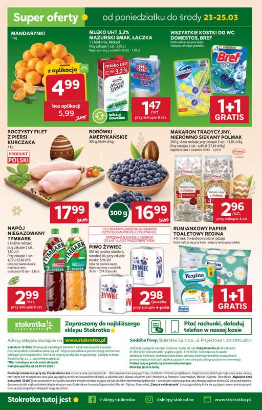 Stokrotka - gazetka promocyjna Gazetka Supermarket od czwartku 19.03 do środy 25.03 - strona 44