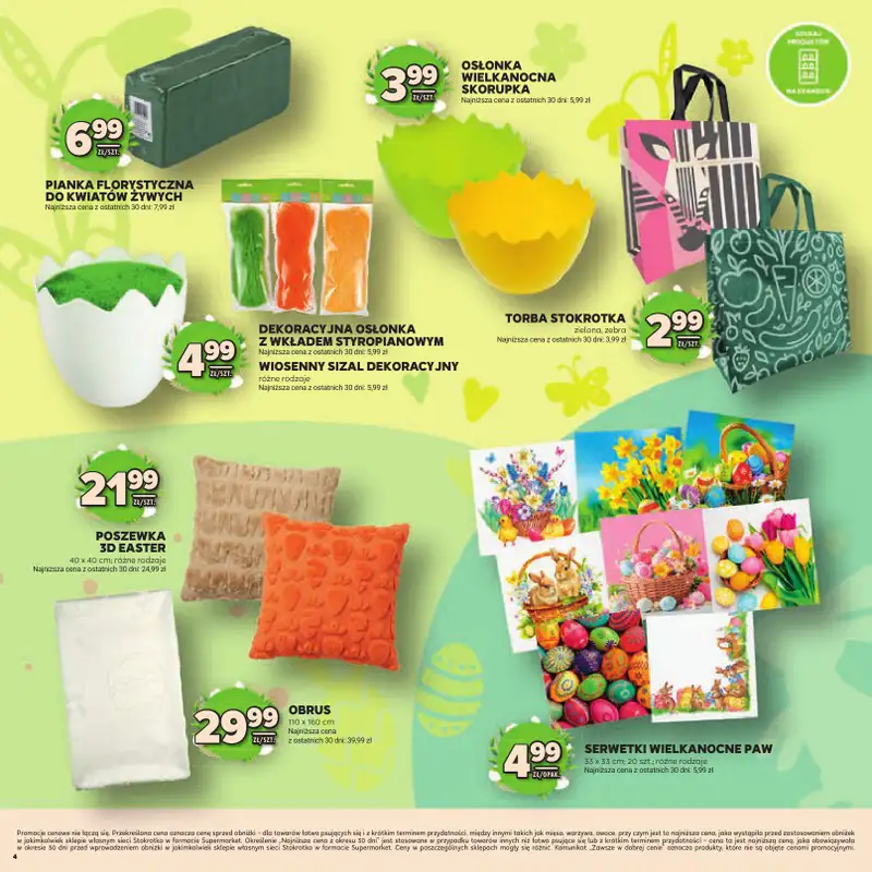Stokrotka - gazetka promocyjna Katalog Wielkanocny!  do środy 08.04 - strona 4