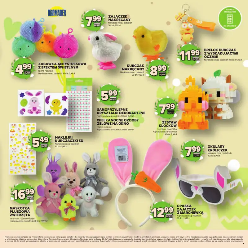 Stokrotka - gazetka promocyjna Katalog Wielkanocny!  do środy 08.04 - strona 9