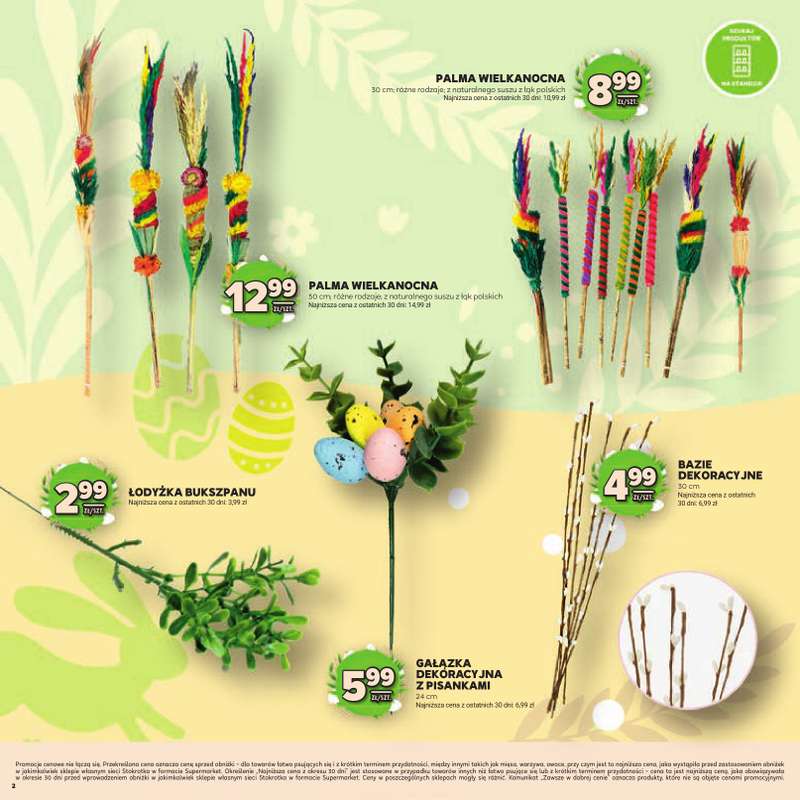 Stokrotka - gazetka promocyjna Katalog Wielkanocny!  do środy 08.04 - strona 2