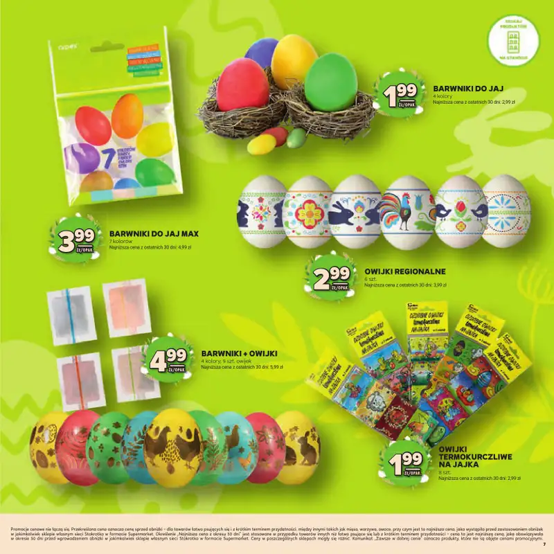 Stokrotka - gazetka promocyjna Katalog Wielkanocny!  do środy 08.04 - strona 7