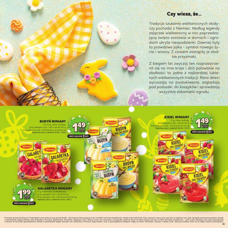 Stokrotka - gazetka promocyjna Katalog Wielkanocny!  do środy 08.04 - strona 25