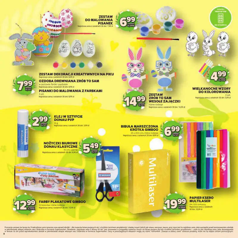 Stokrotka - gazetka promocyjna Katalog Wielkanocny!  do środy 08.04 - strona 8