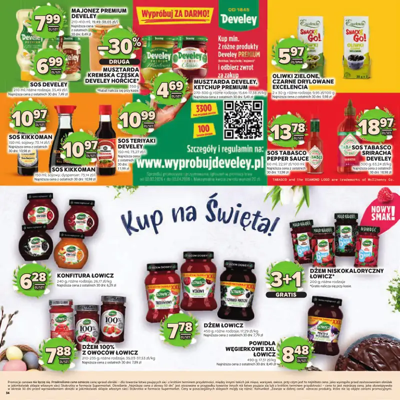Stokrotka - gazetka promocyjna Katalog Wielkanocny!  do środy 08.04 - strona 34