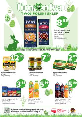Limonka - gazetka promocyjna Gazetka od czwartku 26.03 do soboty 04.04
