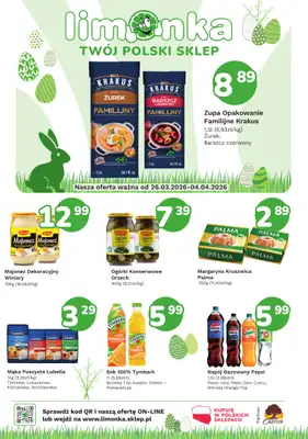Limonka - gazetka promocyjna Gazetka od czwartku 26.03 do soboty 04.04