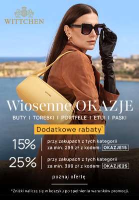 BEST SALE - gazetka promocyjna Wittchen | Do -25% wiosenne okazje od środy 18.03 