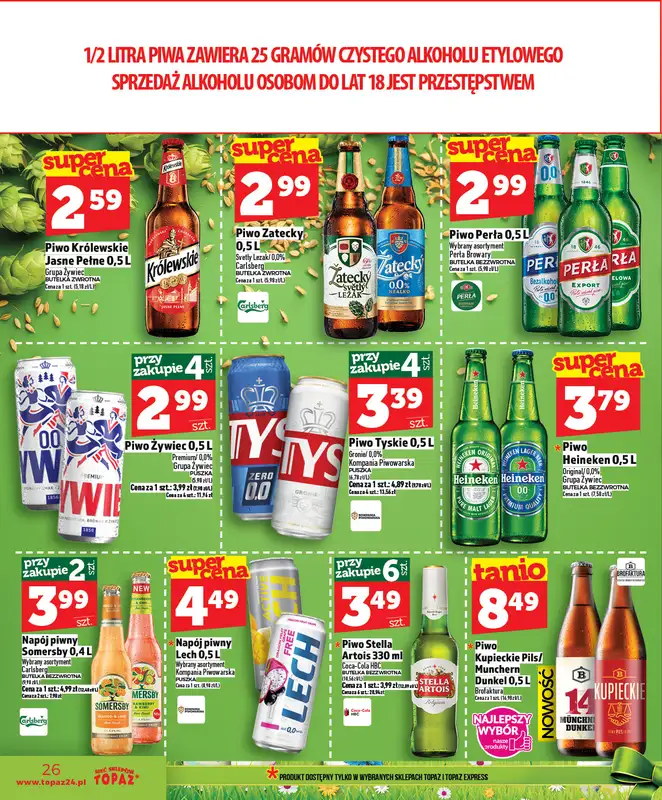 TOPAZ - gazetka promocyjna Nowa oferta od czwartku, 26.03 od czwartku 26.03 do środy 01.04 - strona 26