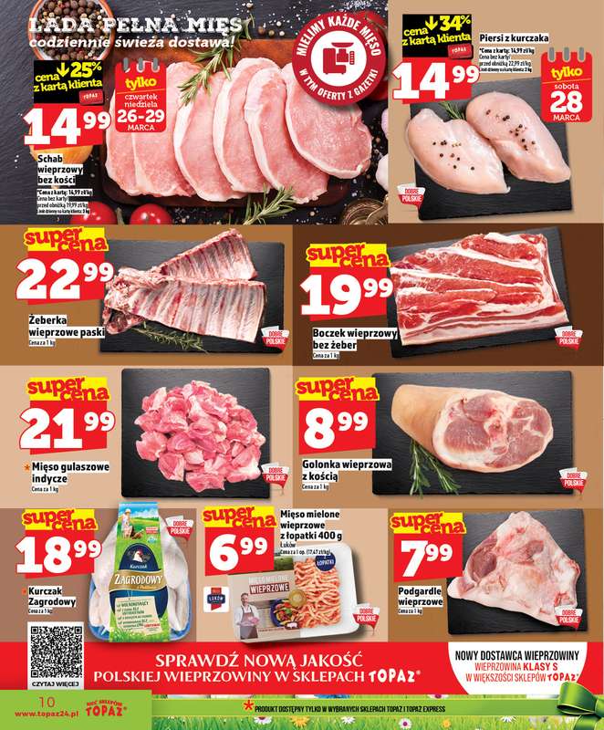 TOPAZ - gazetka promocyjna Nowa oferta od czwartku, 26.03 od czwartku 26.03 do środy 01.04 - strona 10